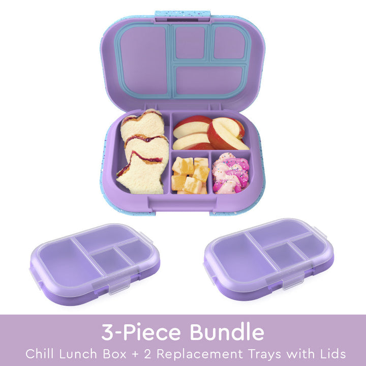 Bentgo Chill Kids Lunch Box & 2 Extra Trays with Lids T5