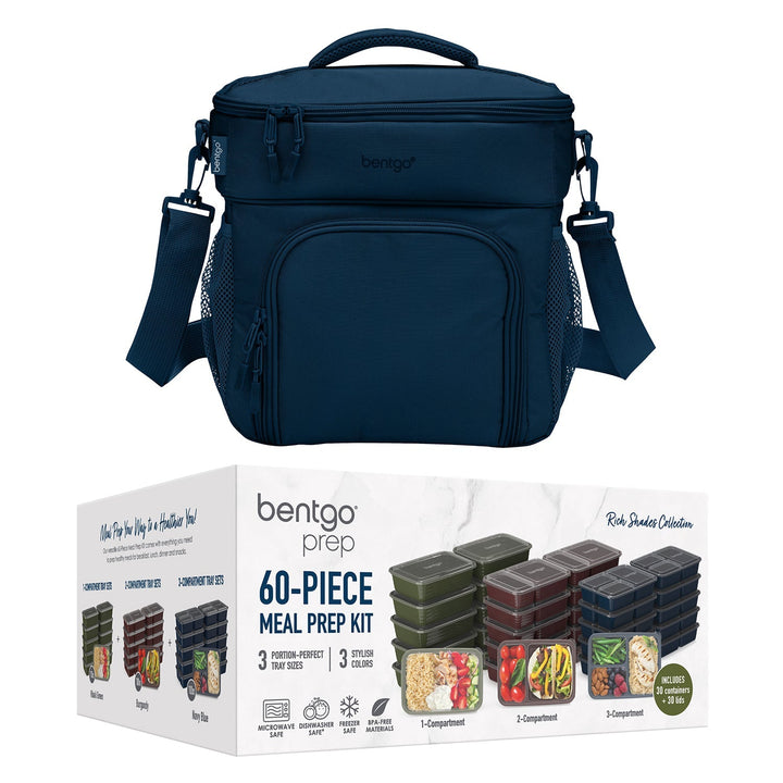 Bentgo Prep Deluxe Bag & 60-Piece Meal Prep Container Set I9