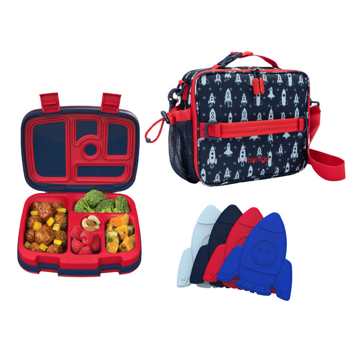Bentgo Kids Prints Lunch Box, Lunch Bag, & Ice Packs A1